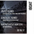IBOAT - MICROKOSM: AND LIVE, ENDLEC LIVE, S36 B2B MENTHESIS